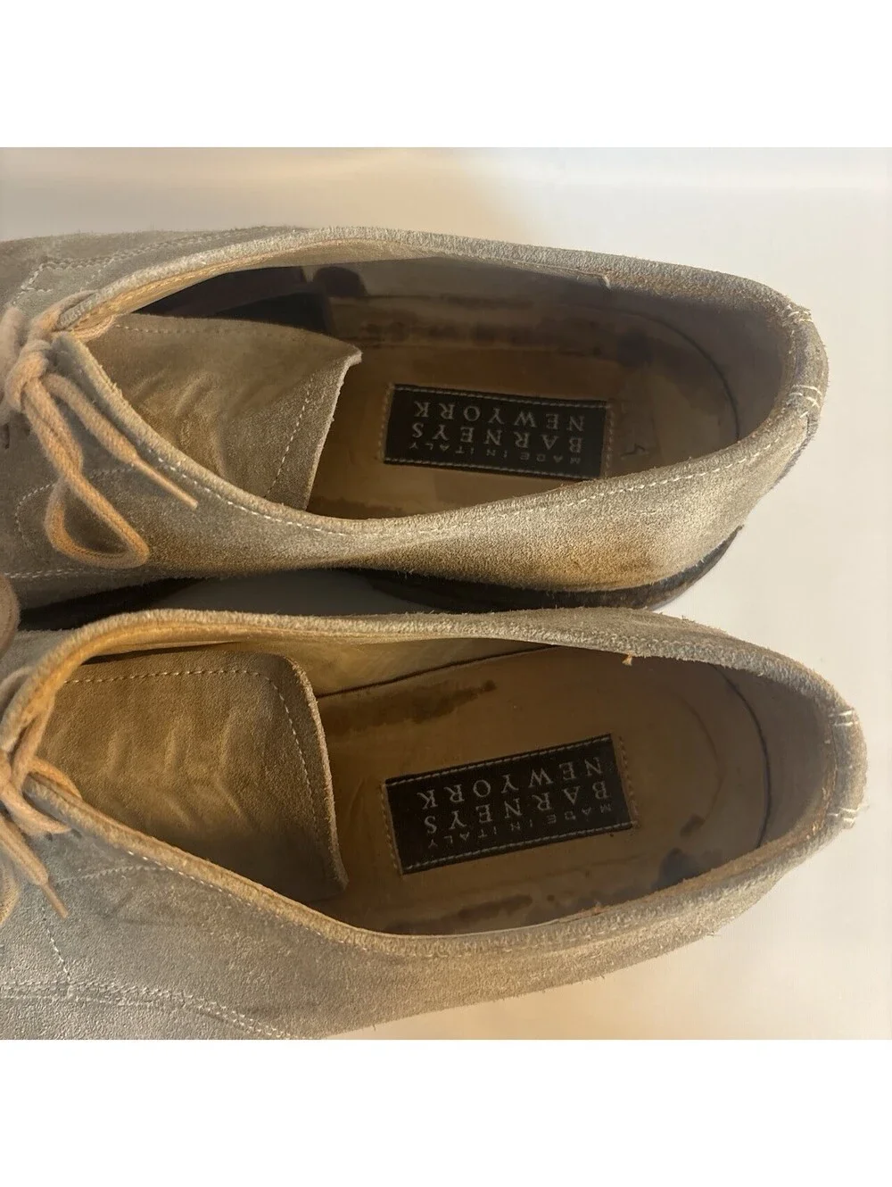 Barneys New York Suede Oxford Dress Shoes Size 9.5